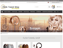 Tablet Screenshot of flesh-tunnel-shop.de